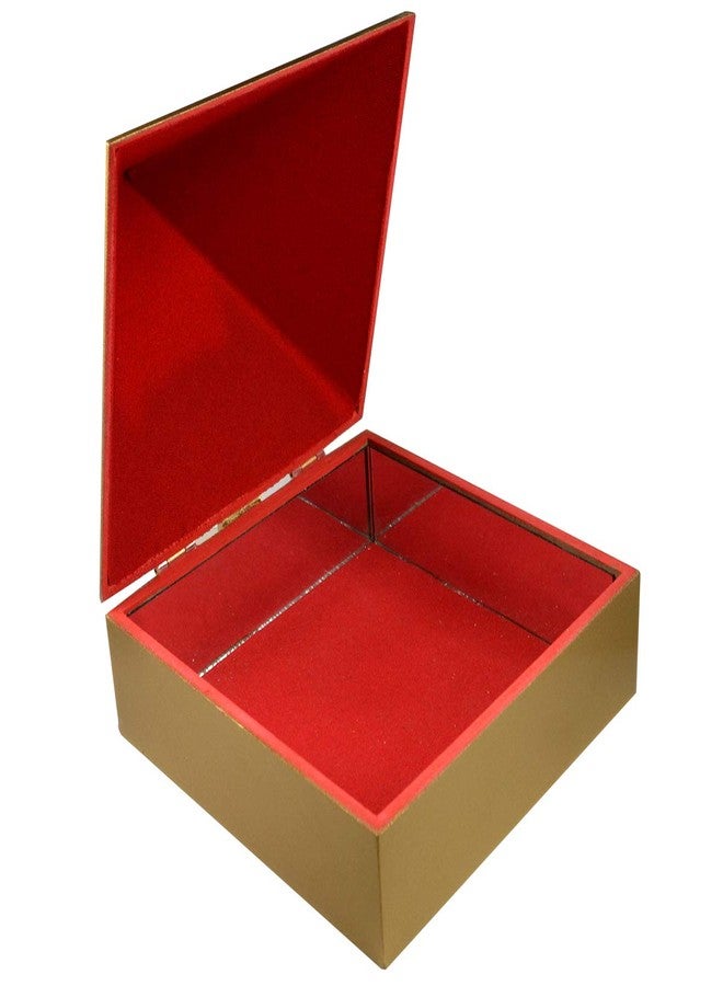 Crystu Wooden Pyramid Wish Box Size 6 inch Wooden Wish Box Om Sticker for Reiki Wish Healing and Crystal Healing Wish Box - Image 4